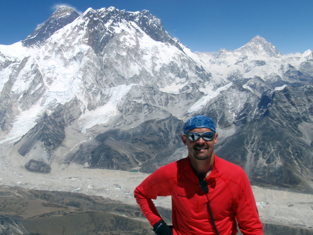 Me with Everest on top of Lobuche
